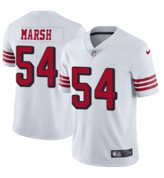Men's Nike San Francisco 49ers #54 Cassius Marsh Limited White Rush Vapor Untouchable NFL Jersey