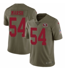 Youth Nike San Francisco 49ers #54 Cassius Marsh Limited Olive 2017 Salute to Service NFL Jersey
