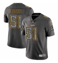 Youth Nike Pittsburgh Steelers #51 Jon Bostic Gray Static Vapor Untouchable Limited NFL Jersey