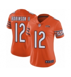 Women's Chicago Bears #12 Allen Robinson Orange Alternate 100th Season Limited Football Jersey