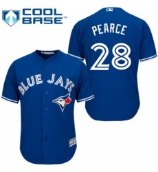 Youth Majestic Toronto Blue Jays #28 Steve Pearce Authentic Blue Alternate MLB Jersey