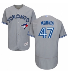 Men's Majestic Toronto Blue Jays #47 Jack Morris Grey Road Flex Base Authentic Collection MLB Jersey
