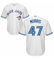 Men's Majestic Toronto Blue Jays #47 Jack Morris Replica White Home MLB Jersey