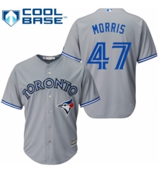 Youth Majestic Toronto Blue Jays #47 Jack Morris Authentic Grey Road MLB Jersey