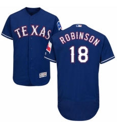 Men's Majestic Texas Rangers #18 Drew Robinson Red Alternate Flex Base Authentic Collection MLB Jersey