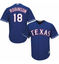 Youth Majestic Texas Rangers #18 Drew Robinson Authentic Red Alternate Cool Base MLB Jersey