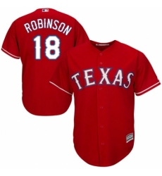 Youth Majestic Texas Rangers #18 Drew Robinson Replica Royal Blue Alternate 2 Cool Base MLB Jersey