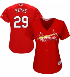 Women's Majestic St. Louis Cardinals #29 lex Reyes Replica Red Alternate Cool Base MLB Jersey
