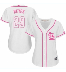Women's Majestic St. Louis Cardinals #29 lex Reyes Replica White Fashion Cool Base MLB Jersey