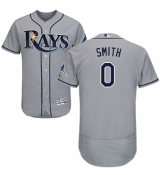 Men's Majestic Tampa Bay Rays #0 Mallex Smith Grey Road Flex Base Authentic Collection MLB Jersey