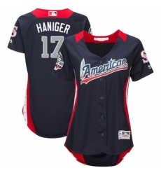 Women's Majestic Seattle Mariners #17 Mitch Haniger Game Navy Blue American League 2018 MLB All-Star MLB Jersey