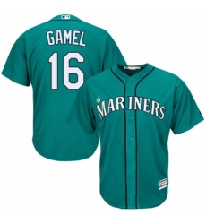 Men's Majestic Seattle Mariners #16 Ben Gamel Replica Teal Green Alternate Cool Base MLB Jersey