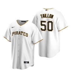 Men's Nike Pittsburgh Pirates #50 Jameson Taillon White Home Stitched Baseball Jersey