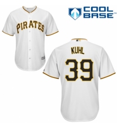 Men's Majestic Pittsburgh Pirates #39 Chad Kuhl Replica White Home Cool Base MLB Jersey