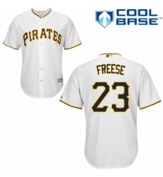 Men's Majestic Pittsburgh Pirates #23 David Freese Replica White Home Cool Base MLB Jersey