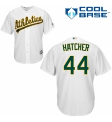 Men's Majestic Oakland Athletics #44 Chris Hatcher Replica White Home Cool Base MLB Jersey