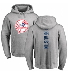 MLB Nike New York Yankees #26 Tyler Austin Ash Backer Pullover Hoodie