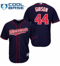 Men's Majestic Minnesota Twins #44 Kyle Gibson Replica Navy Blue Alternate Road Cool Base MLB Jersey