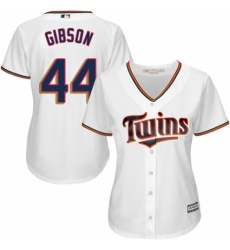 Women's Majestic Minnesota Twins #44 Kyle Gibson Replica White Home Cool Base MLB Jersey