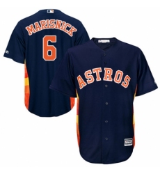Youth Majestic Houston Astros #6 Jake Marisnick Authentic Navy Blue Alternate Cool Base MLB Jersey