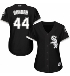 Women's Majestic Chicago White Sox #44 Bruce Rondon Replica Black Alternate Home Cool Base MLB Jersey