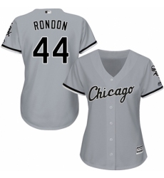 Women's Majestic Chicago White Sox #44 Bruce Rondon Replica Grey Road Cool Base MLB Jersey