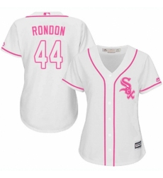Women's Majestic Chicago White Sox #44 Bruce Rondon Replica White Fashion Cool Base MLB Jersey