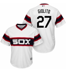 Youth Majestic Chicago White Sox #27 Lucas Giolito Replica White 2013 Alternate Home Cool Base MLB Jersey