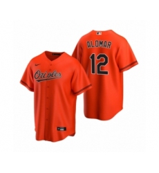 Women's Baltimore Orioles #12 Roberto Alomar Nike Orange 2020 Replica Alternate Jersey