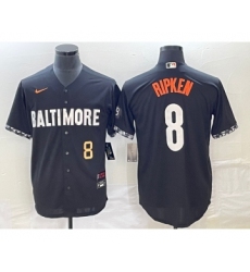 Men's Baltimore Orioles #25 Anthony Santander Black 2023 City Connect Cool Base Stitched Jersey 1