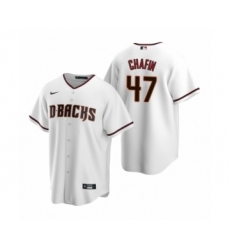 Men's Arizona Diamondbacks #47 Andrew Chafin Nike White Replica Home Jersey