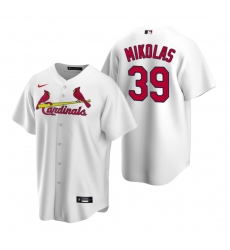 Men's Nike St. Louis Cardinals #39 Miles Mikolas White Home Stitched Baseball Jersey