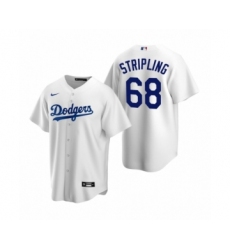 Men's Los Angeles Dodgers #68 Ross Stripling Nike White Replica Home Jersey