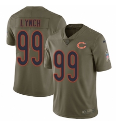 Youth Nike Chicago Bears #99 Aaron Lynch Limited Olive 2017 Salute to Service NFL Jersey