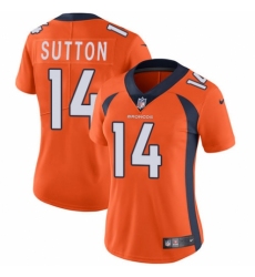 Women's Nike Denver Broncos #14 Courtland Sutton Orange Team Color Vapor Untouchable Limited Player NFL Jersey