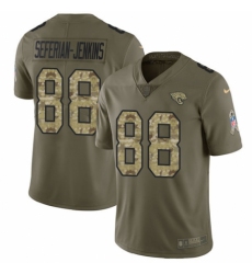 Youth Nike Jacksonville Jaguars #88 Austin Seferian-Jenkins Limited Olive/Camo 2017 Salute to Service NFL Jersey