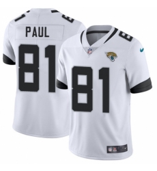Women's Nike Jacksonville Jaguars #81 Niles Paul Teal Green Team Color Vapor Untouchable Limited Player NFL Jersey