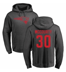 NFL Nike New England Patriots #30 Jason McCourty Ash One Color Pullover Hoodie