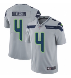 Men's Nike Seattle Seahawks #4 Michael Dickson Grey Alternate Vapor Untouchable Limited Player NFL Jersey