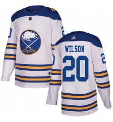 Youth Adidas Buffalo Sabres #20 Scott Wilson Authentic White 2018 Winter Classic NHL Jersey