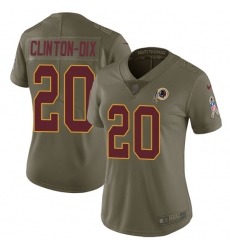 Women's Nike Washington Redskins #20 Ha Clinton-Dix Limited Olive 2017 Salute to Service NFL Jersey