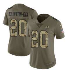 Women's Nike Washington Redskins #20 Ha Clinton-Dix Limited Olive Camo 2017 Salute to Service NFL Jersey
