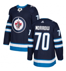 Youth Adidas Winnipeg Jets #70 Joe Morrow Premier Navy Blue Home NHL Jersey