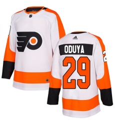 Men's Adidas Philadelphia Flyers #29 Johnny Oduya Authentic White Away NHL Jersey