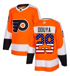 Youth Adidas Philadelphia Flyers #29 Johnny Oduya Authentic Orange USA Flag Fashion NHL Jersey