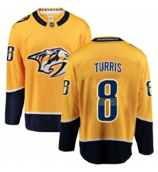 Youth Nashville Predators #8 Kyle Turris Fanatics Branded Gold Home Breakaway NHL Jersey