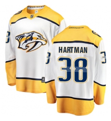 Youth Nashville Predators #38 Ryan Hartman Fanatics Branded White Away Breakaway NHL Jersey