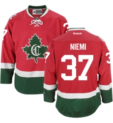 Women's Reebok Montreal Canadiens #37 Antti Niemi Authentic Red New CD NHL Jersey