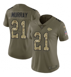 Women's Nike Kansas City Chiefs #21 Eric Murray Limited Olive Camo 2017 Salute to Service NFL Jersey