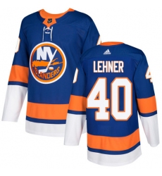 Youth Adidas New York Islanders #40 Robin Lehner Premier Royal Blue Home NHL Jersey
